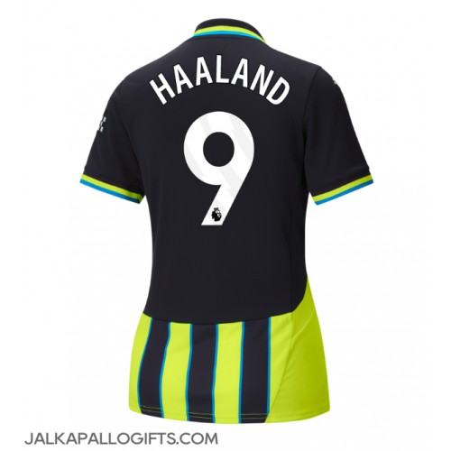 Manchester City Erling Haaland #9 Vieraspaita Naiset 2024-25 Lyhythihainen